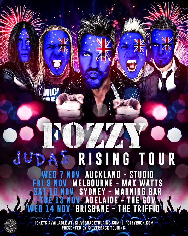Fozzy Judas Rising Australian Tour