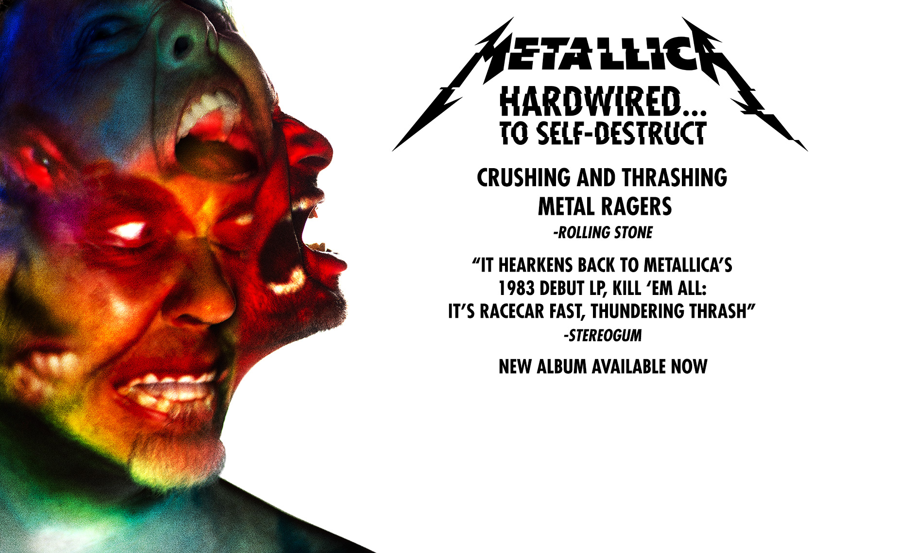 Metallica Hardwired To Self Destruct Button Set 