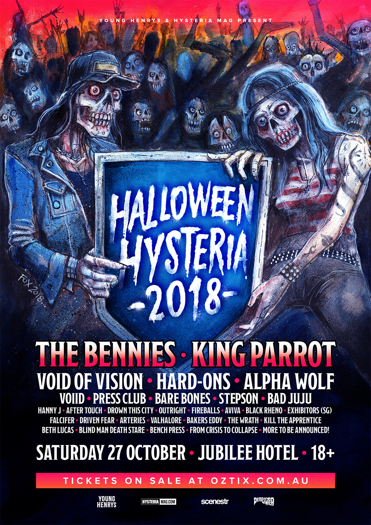 Halloween Hysteria 27 October, 2018