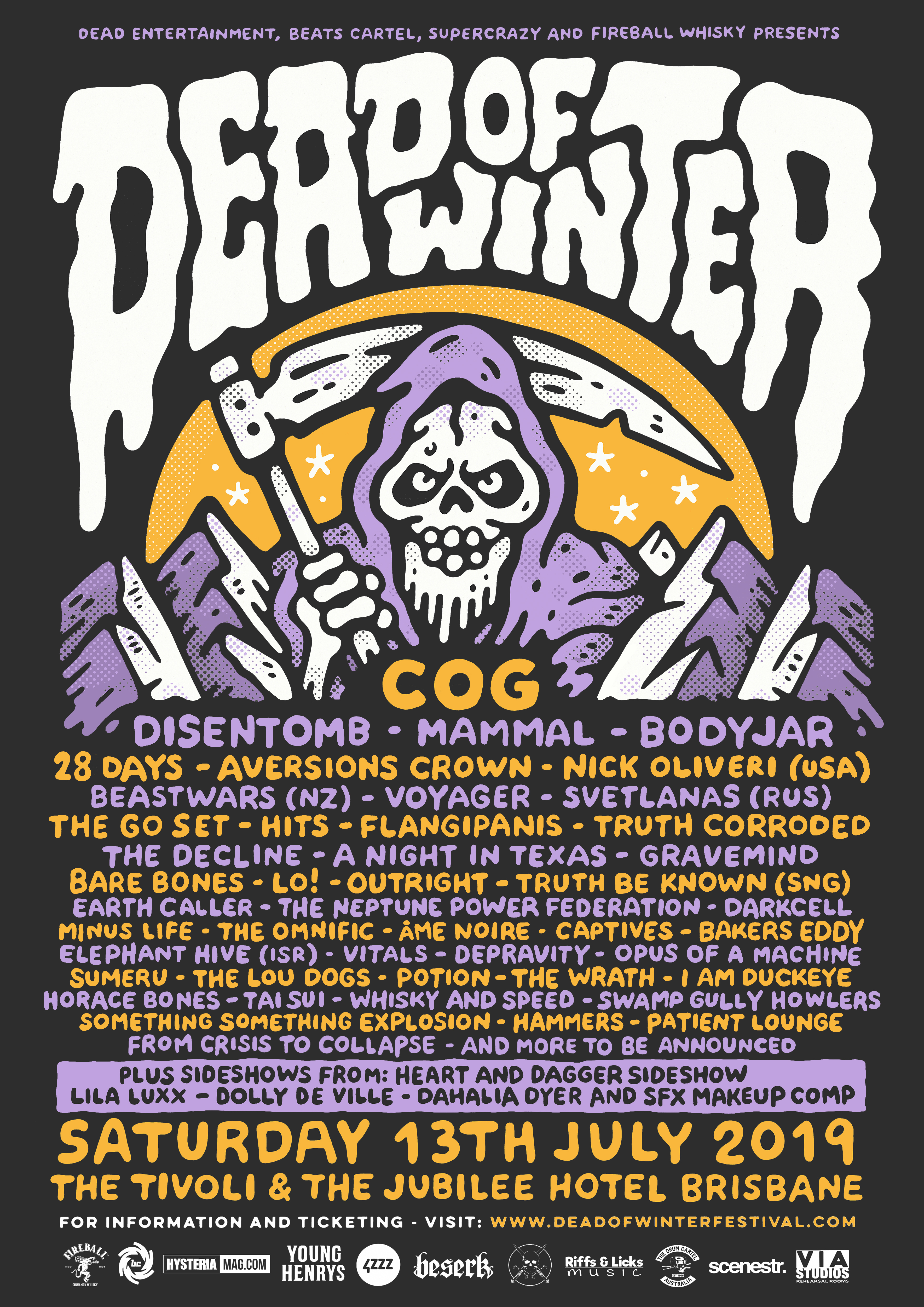 Dead Of WInter festival 2019 Second Line-Up Announcement!